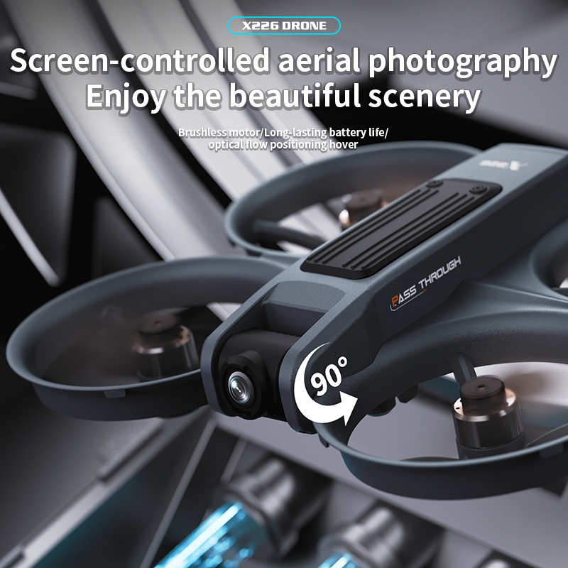 NEW X226 RC Drone 2.4G 5G WIFI - Drone Controller Screen ulasan dan harga